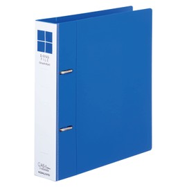 Kokuyo F-UDS432B D-Ring File, Smooth Style, A5, Holds 300 Sheets, Blue