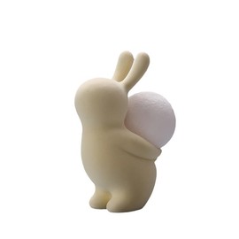 Rechargeable, Glowing Moon lamp, Rabbit Sculpture, Living Room Decoration, Bedside Table Decoration in Bedroom, Confession Gift, Women's Birthday Gift