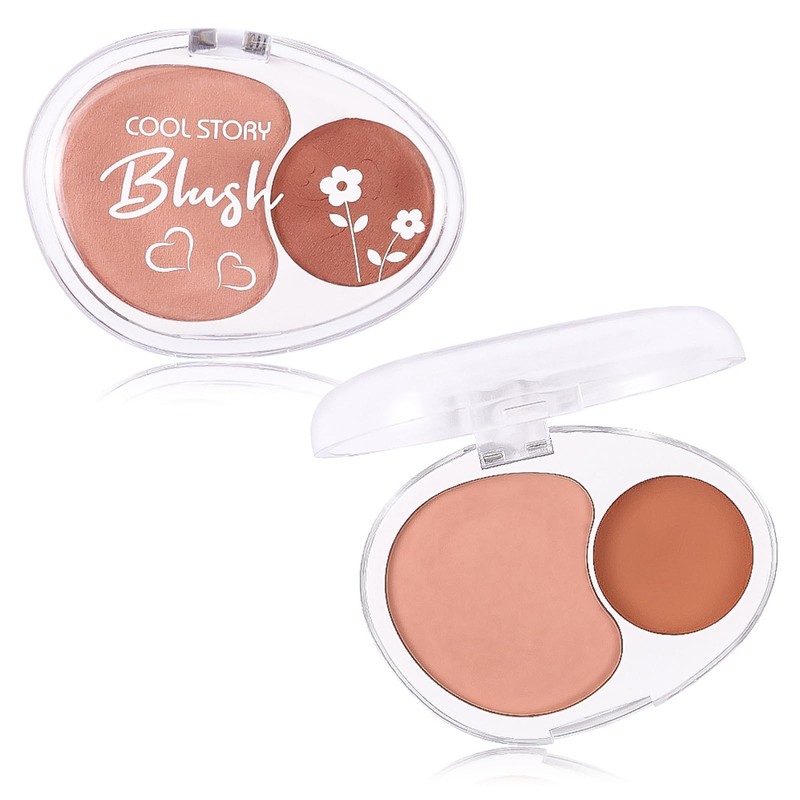 Face Blush Makeup for Cheeks 2 Tone Tint 5#