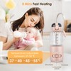 Flaschenwärmer Baby, Tragbarer Milchwärmer 400ml, Babykostwärmer Visueller mit Temperaturregelung, für