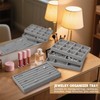 12 Stück Schmuckaufbewahrung Schublade Schmucktabletts Schmuck Organize aus Samt mit