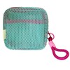 QEZA Makeup Pouch, Storage Pouch, Large Capacity, Travel Bag, Square