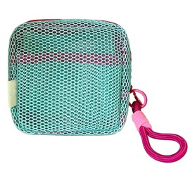 QEZA Makeup Pouch, Storage Pouch, Large Capacity, Travel Bag, Square Pouch, With Handle, Bag-in-Bag, Stylish, Cute, Mini Pouch, Travel Pouch, Portable, Convenient, Lightweight, Small Storage, Makeup