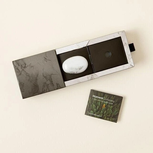 Moment Pebble Mindfulness Stone Breathing Tool + Gift Box &