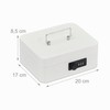 Relaxdays Cash Box, 3-Digit Number Combination, Coin Insert, Iron Money