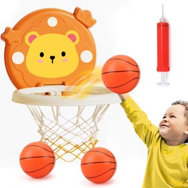 YOTOY Toys for 3-8 Years Old Kids: Mini Basketball Hoop for Boys Gifts for 3 4 5 6 7 8 Years Old Boy Birthday Presents Outdoor Indoor Basketball Games Ball Toy Hoop for Bedroom Door Wall