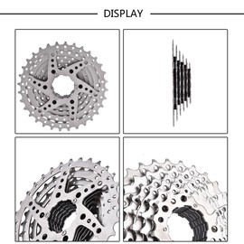 Bike Cassette, 8 Speed Bike Freewheel Cassette Sprocket for 11-32T Bicycle Replacement Accessory