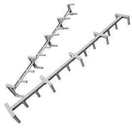 LTM CONCRETE Slab Bolster Rebar Chair 1.5 inch (12 Pack) – Heavy Duty Plastic Spacers, Supports All Rebar Sizes, Convenient 20 inch Length - Made in USA