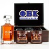 Unbranded Phi Beta Kappa - Fraternity Decanter and 2 Glasses