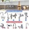 Wolfride 2Pcs Faucet Cartridge Replacement, 20 Teeth G1/2" Brass Ceramic