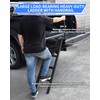 POKIAUTO 42" Aluminum Universal Pickup Truck Tailgate Ladder with Handrail,