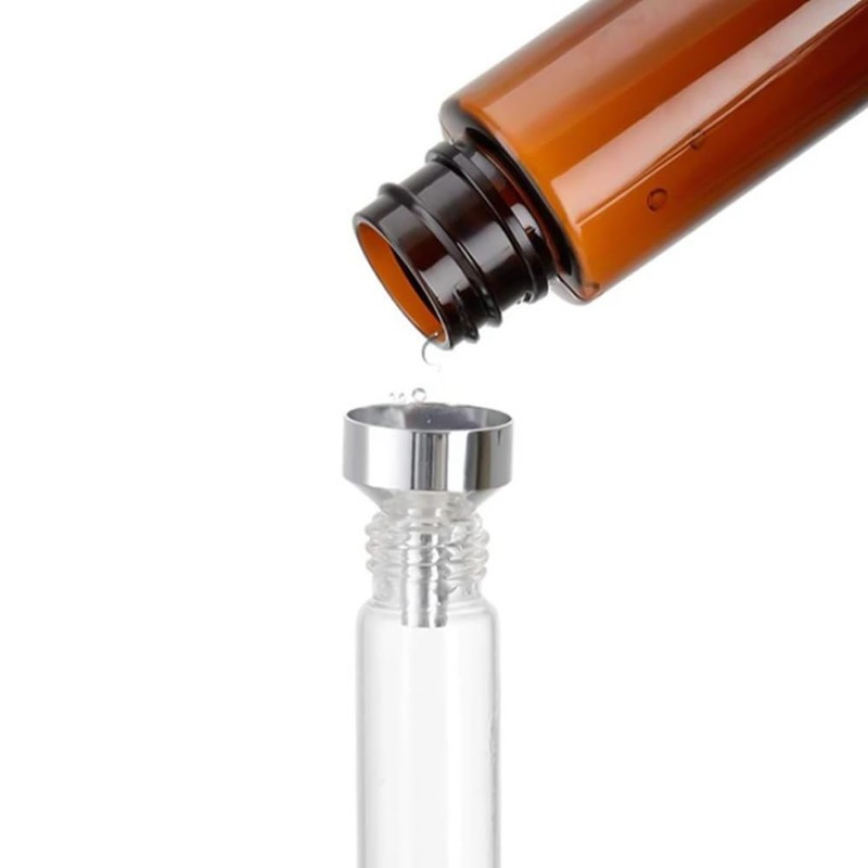 15 Pack Small Metal Funnels with 3 Pack Mini Pipette,