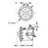 Encell Travel Trailer RV Camper Bathroom Entry Door Lock Latch
