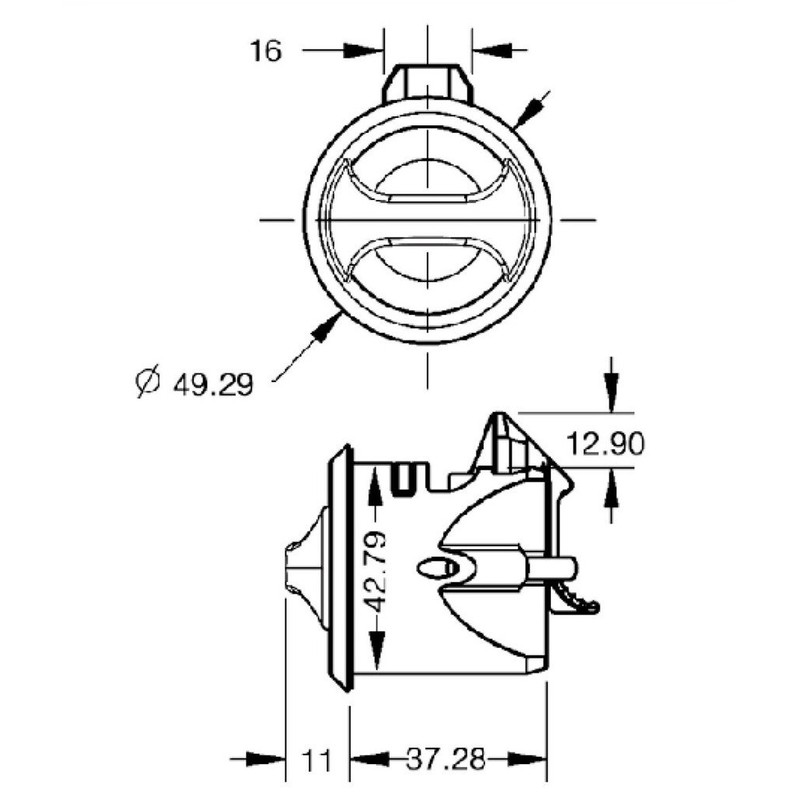 Encell Travel Trailer RV Camper Bathroom Entry Door Lock Latch