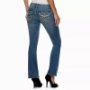 Apt. 9 Women’s Bling Bootcut Fleur De Lis Stretch Metallic