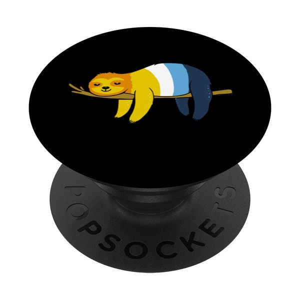 Aroace Sloth Aroace Pride PopSockets Swappable PopGrip
