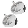 Fdit Pack of 2 Robot Sweeper, Universal Castor Front Wheel