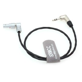 SZRMCC 5 pin to Right Angle 3.5mm Timecode Cable for Tentacle Sync Zaxcom to ARRI Alexa Mini Camera/XT Sound Devices (Right Angle-Rotate 5pin)