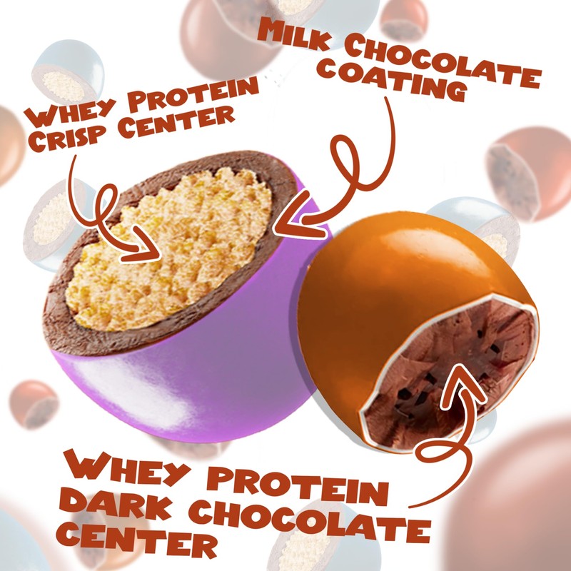 POINTS! KRUNCH Milk + Dark Chocolate High Protein Snack, 10g