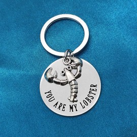 Valentine's Anniversary for Him and Her Couples Christmas Gifts TV Show Gift for Husband Wife Girlfriend Boyfriend Couples Keyring Christmas Birthday Gift for Women Men, You are My Lobster Keyring