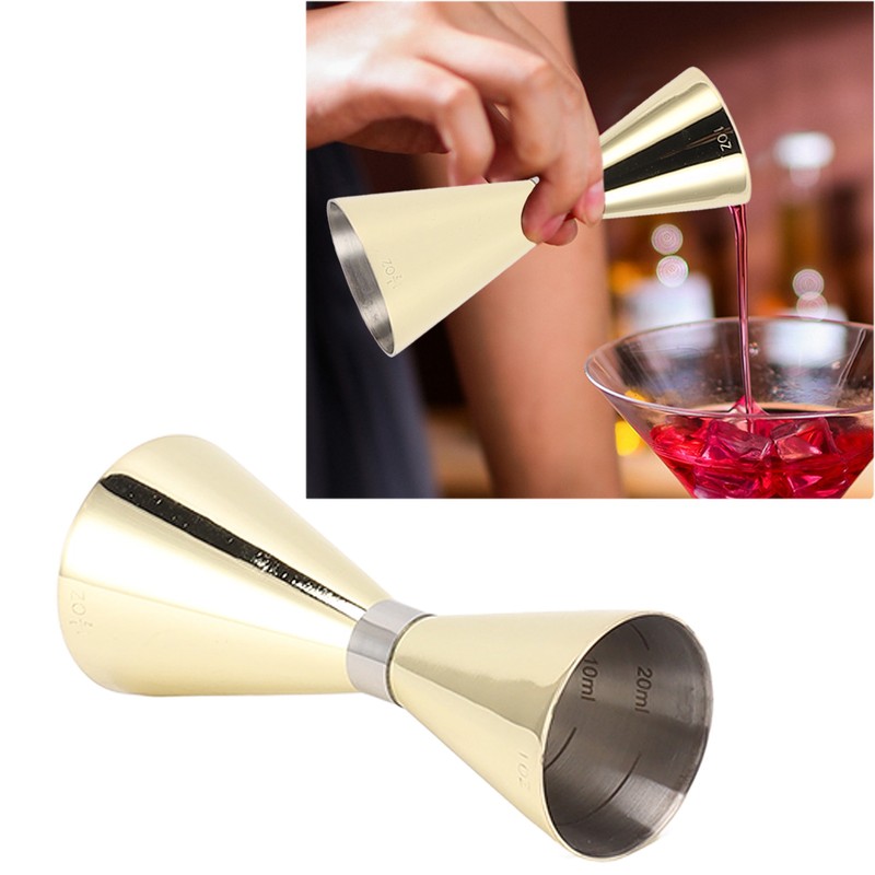 Cocktail Jigger Double Ended 304 Stainless Steel Bar Measuring Cup