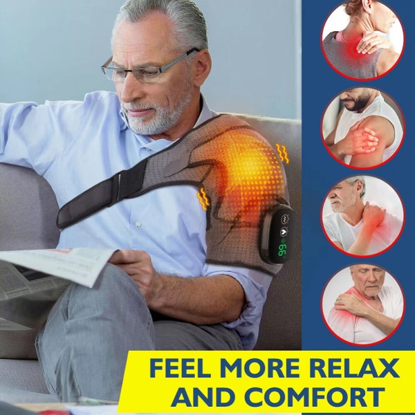 Hailicare Electric Heated Knee Shoulder Brace Wrap Elbow Vibration Massager