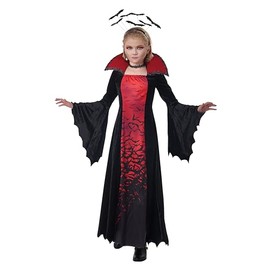 Girl’s Midnight Flight Vampire Costume, XL