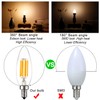 LiteHistory Dimmable B10 led Bulb 6W Equal 60W led Candelabra