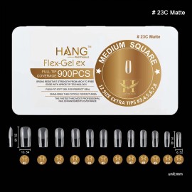 Hang Gel x Tips Square Medium 900 ct / 12 Size