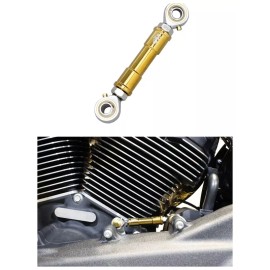 POWERJAMES Aluminum Gold Shift Linkage for Harley Dyna Fat Bob Super Wide Glide FLD 1984-23