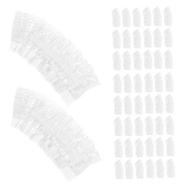 Baluue 100pcs Waterproof Ear Hair Dye Ear Shield for Shower Ear Caps for Shower Ear Cap Shower Ear Covers for Shower Waterproof Ear Cover Transparent Pe