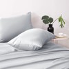 Hafaa Silver Pillowcases 2 Pack Brushed Microfiber Plain Pillow Cases