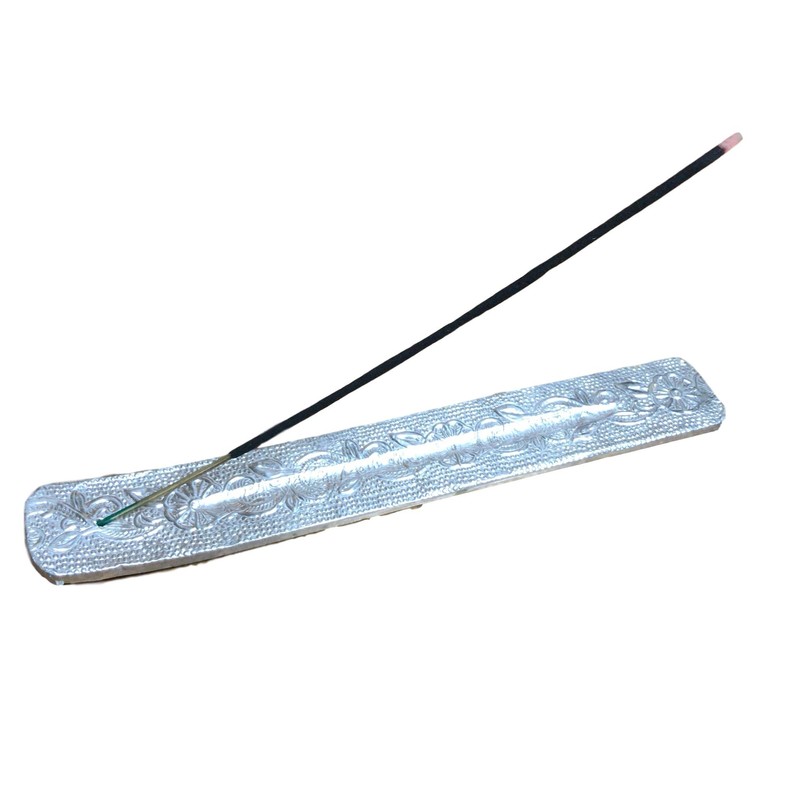 Silver Color Flat Stick Incense Holder