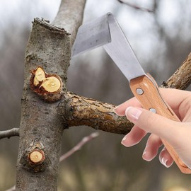 YARNOW 2pcs Tree Bark Scraper Tool, Multi-Functional Debarking Hand Tool for Gardening, Landscaping, and Woodworking, Durable and Easy to Clean