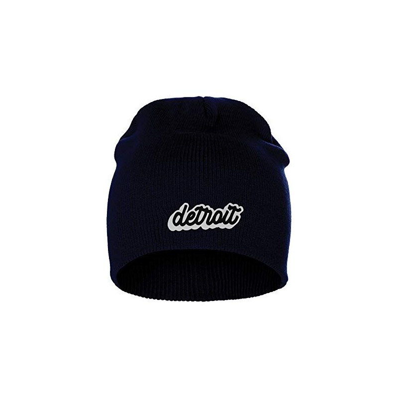 I&W Classic USA Cities Winter Knit Cuffless Beanie Hat 3D