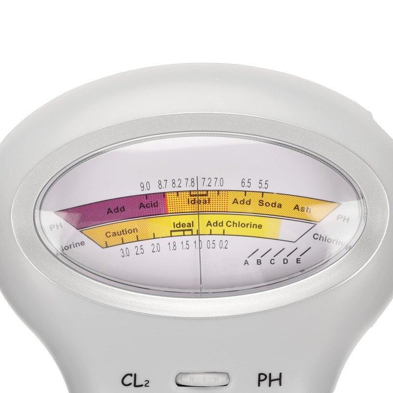 Zunate 2-in-1 Chlorine pH Meter for Swimming Pools, Water Tester
