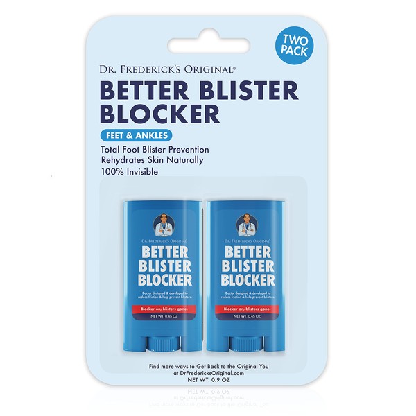 Dr. Frederick's Original Better Bubble Blocker - 2 Pack - Anti-Chafing Sticks - Blister Prevention and Pain Relief Balm