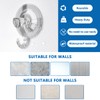 FIBOUND 6 Packs Suction Cup Hooks, Wall Suction Cups, Christmas