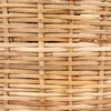 Creative Co-Op Rattan Wrapped Stainless Steel Canisters, Set of 4,