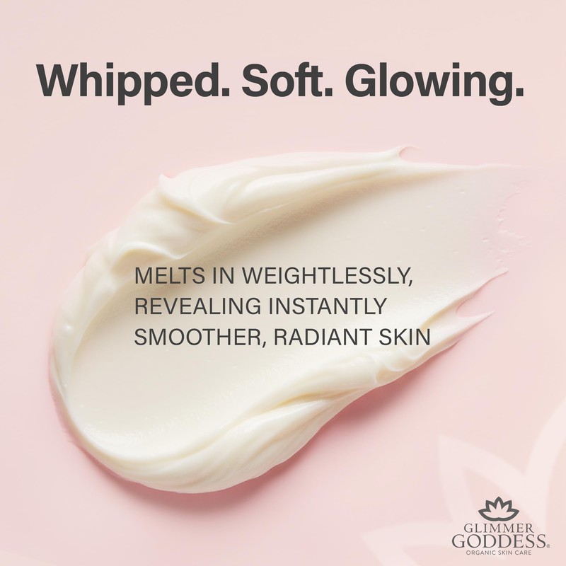 GLIMMER GODDESS Organic Whipped Body Butter Cream - with Shea