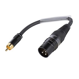 Sommer Cable Adaptor Cable RCA RCA 2 Pin Male to XLR 3 Pin Male 15 cm Hicon Connectors TRH7U0015 SW