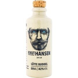 KNUT HANSEN DRY GIN | Weltweit ausgezeichnet | 14 regionale Zutaten wie Wachholder, Gurke, Basilikum | Handcrafted nach nordischer Art in eigener Manufaktur | Nachhaltige Keramikflasche | 50ml
