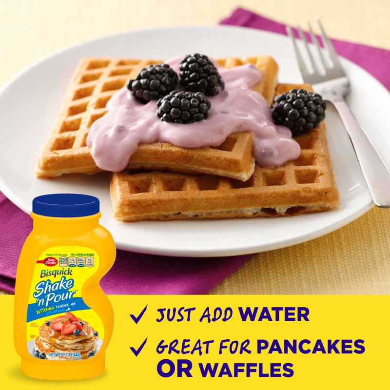 Betty Crocker Bisquick Shake 'n Pour, Buttermilk Pancake Mix, 5.1