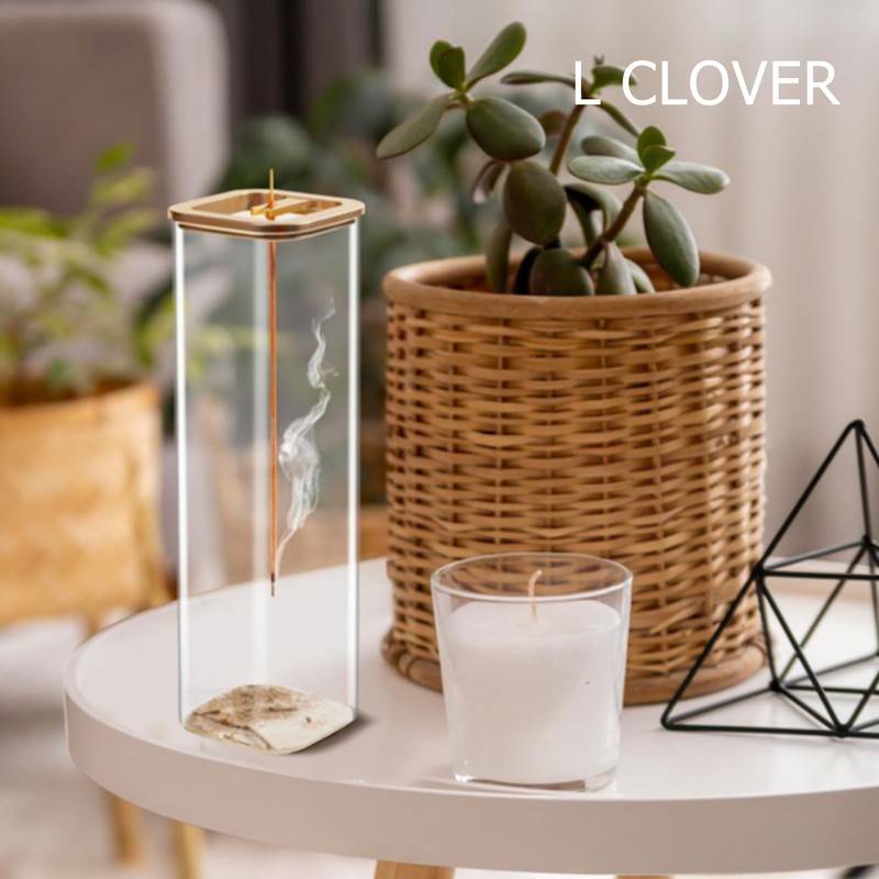 L CLOVER Incense Burner, Ash Won't Fly Away Spill Incense