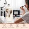 Makeup Brush Holder Organizer with Clear Lid, Lifting Opening-Dustproof Cosmetic