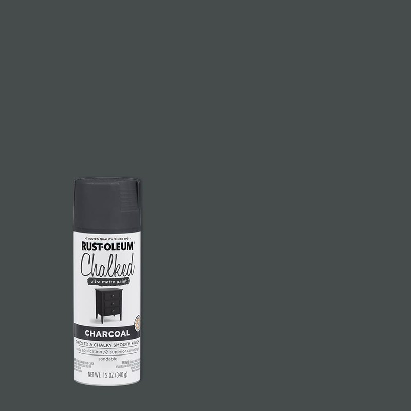 Rust-Oleum Charcoal Chalked All-in-One Ultra Matte Spray Paint | One