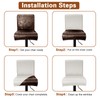 PU Leather Bar Stool Covers with Backs, 4 Pack Stretch