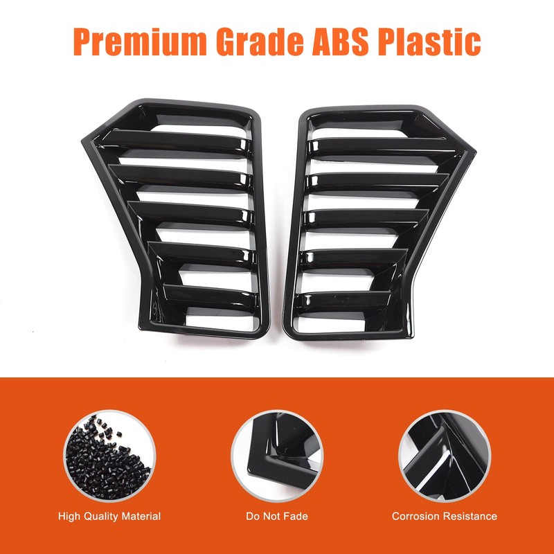Daeiclru Front Bumper Side Headlight Grille Cover Compatible with Toyota