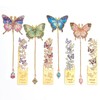 8 PCS Metal Bookmarks for Reading Women, Butterfly Flower Theme