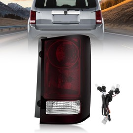 Nilight Taillight Assembly Compatible with 2009 2010 2011 2012 2013 2014 2015 Honda Pilot Smoked Red Tail Lights Rear Lamp Replacement OE Style Passenger Side w/Bulbs